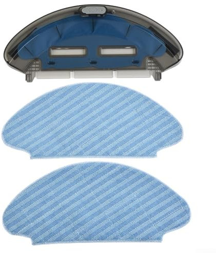 Tanque de Agua con PañOs de Fregona Para Rowenta-Explorer Serie 20 40 RR6825WH RR6875WH RR6927WH RR6943WH RR6971WH Aspiradora Robot