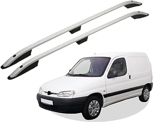 gxybr Dachgepäckträger Aluminiumlegierung Seitenstangen für Peugeot Partner 1997-2007, Dachträger Gepäckträger Seitenstangen Schienen Dachreling