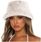 Eimer Mütze Dicke Stil solide Männer Becken warm Winter für Frauen Eimer Mütze Herren Sonnenhut (Beige, One Size)