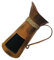 PRETYZOOM Rustic Iron Pitcher Blackboard Coffee Pot Decorative Vase Burnt Orange for Home Decor