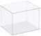 TA-VIGOR Acrylic Clear Display Box, 40 x 20 x 25cm Assemble Countertop Case Cube Storage Box Organizer Stand Dustproof Protection Showcase with White Base for Collectibles Storage