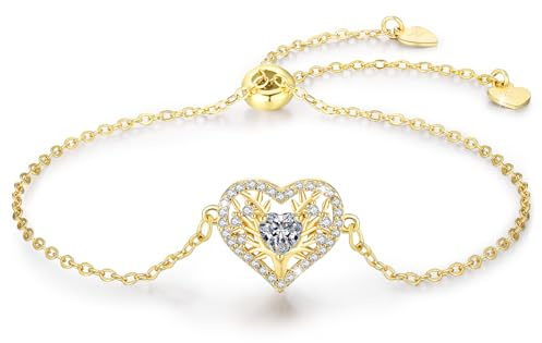 LAVUMO Bracelet Femme Arbre de Vie Bijoux d'amour Femme Bracelet Argent 925 | Laiton Bijoux Cadeau Fête des Mères Anniversaire Noël pour Maman Petite Amie