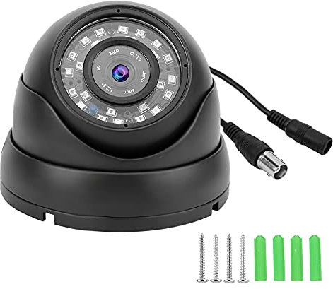 1080p AHD Camera, 14LED Infrared Night, 120 Degrees Wide Angle, Lightweight Design, Bus Truck Cabin Use with Sound Pick‑up, Audio, Black White Optional Color, Iron Shell