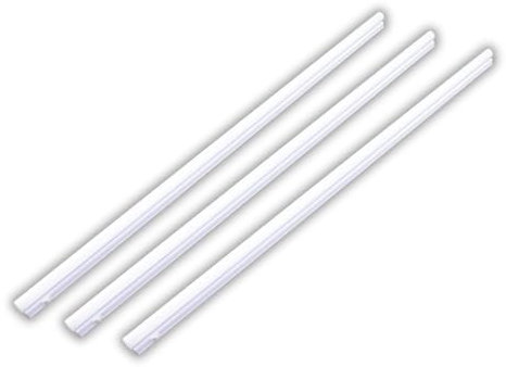 LUXULA 3er Set LED Unterbauleuchte mit Schalter - Lichtleiste 90cm 4500K Neutralweiß 12W 1080lm verknüpfbar - Unterschrankleuchte Lampen Leiste 230V für Küchenschrank Werkstatt - 875x22x36mm