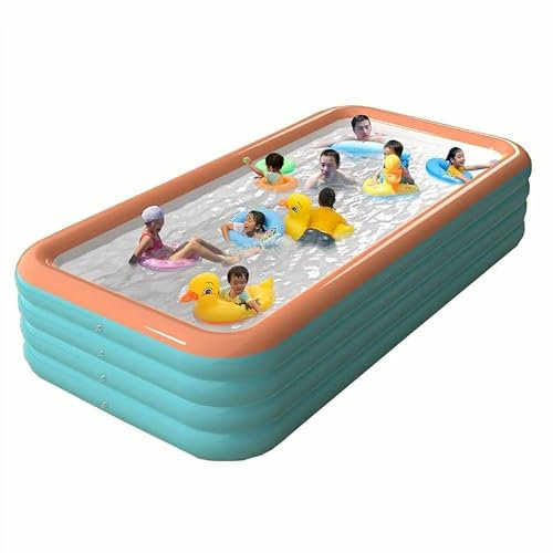 MyNvy Piscine Gonflable Adulte Piscine Gonflable, pataugeoire, rectangulaire, Grande Piscine familiale, pour Jardin, Balcon(Color:4.28m,Size:)