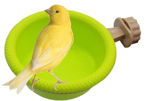 MEISO Vasca da Bagno per Uccelli, Appeso Uccello Vasca Da Bagno Doccia, Vasca da bagno Bird, Accessori Doccia Gabbia per Uccelli, Bagno per uccelli in Plastica, per Pappagalli Canarini (A)