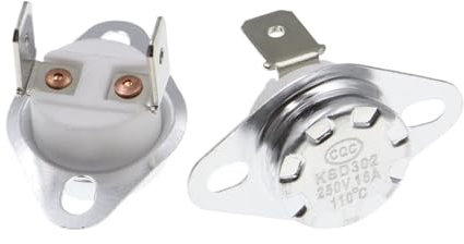 Schließer KSD302 16A 250V 40-180 Grad Keramik KSD301 Öffner Temperaturschalter Thermostat 45 55 60 65 70 75 80 85(Normally Closed,55C)