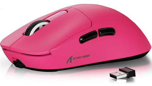 ATTACK SHARK X3 49g Superlight Mouse, PixArt PAW3395 Gaming Sensor, BT/2.4G Wireless/Wired Gaming Mouse, 6 Adjustable DPI up to 26000, 200 Hrs Battery, Office Mice for Win11/Xbox/PS/Mac