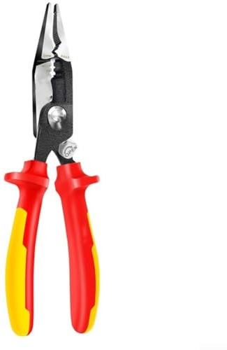 VDE Certified 1000V Insulated Crimping Tool 5 in 1 Wire Stripper Cutter with Multi Function for Electrical Work 0.5-2.5mm² Cable