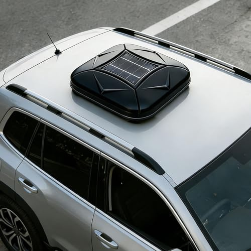 Automatische Autoabdeckung Mit Solarladung Und Fernbedienung – Wetterfest Wasserdicht Wind Und Schneesicher, Diebstahlalarm, Für Suvs Und Limousinen, Für Den Innen Und Außenbereich Black-YXXL