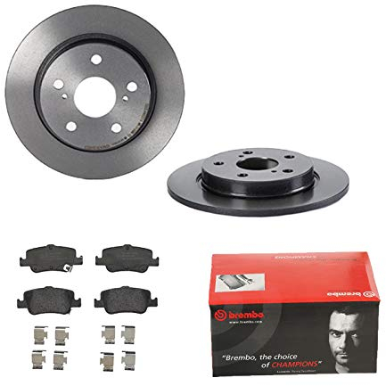 2 Bremsscheiben Voll 270 mm + Bremsbeläge Hinten von Brembo Voll (1420-55171) Bremsensatz Bremsanlage Bremsen-Kit,Bremsenset, Bremsscheiben, Bremsbeläge, Bremsen-Set, Beläge, Bremsbelag,