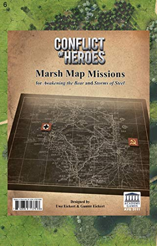 Academy Games | Conflict of Heroes Marsh Map Missions | Board Game | Ages 14 and Up | 2-4 Players | English Version