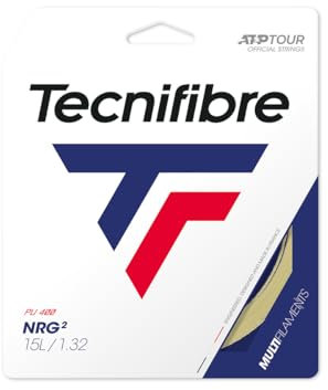 Tecnifibre Nrg² 12M Tennis Set di Corde Multifilamento Colori Naturali 1,24