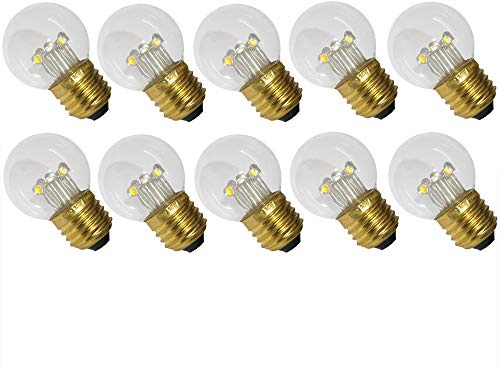 NCC-Licht 10x LED Lampe P45 Tropfen E27 5+4 Extra Warmweiß 2200K | LED Leuchtmittel aus stoßfestem Kunststoff, für Innen- und Außenbereich geeignet, ideal in Lichterketten