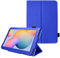 TECHGEAR Custodia in pelle per Samsung Galaxy Tab S6 Lite 10,4 (SM-P610/P613/P615/P619) Premium PU pelle sottile Folio Stand Smart Case Cover con cinturino da polso Auto Sleep/Wake [Blu]