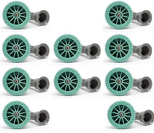 Tobera para difusores de riego. ALCANCE 1,20 METROS. Ángulo de riego REGULABLE 0 a 360º. Rosca hembra compatible con Hunter, Rain Bird, Irritrol, KRain, Signature. Pack 10 BOQUILLAS de alta calidad