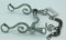 Kandare Spanisch Barock Portugisisch Show 12,5 13,5 14,5 15,5 16,5 Gold oder Silber Farben Tysons incl. Kinnkette (14,5, Silberfarben)