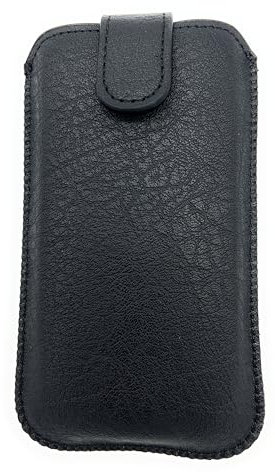 Handy Tasche Schutz Hülle Slim Case Cover Etui schwarz mit Magnetverschluss für Swisstone SC 560