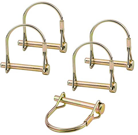 INCREWAY Lot de 5 goupilles de verrouillage en zinc de 6 mm pour tige de verrouillage carrée pour piste de ferme et pelouse