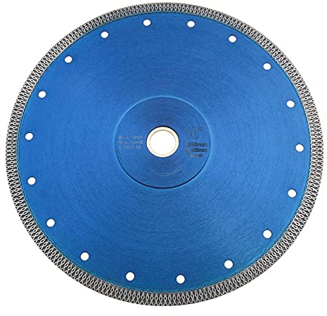 EMSea 250mm 10 Inch Diamond Saw Blade Cutting Disc 25.4mm Bore 1.8mm Thickness for Tile Marble Ceramic Porcelain Reinforced Ring Core