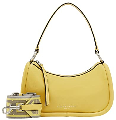 Liebeskind Berlin Damen Fab 2 Lamb Hobo S, Pale Banana, Small (HxBxT 15cm x 25.5cm 6cm) EU