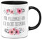 Tassenbrennerei Original - Tasse mit Spruch Für Pillepalle bin ich nicht zuständig - Kaffeetasse blumig lustig - Geschenk für Kollegin, Chefin (Schwarz)