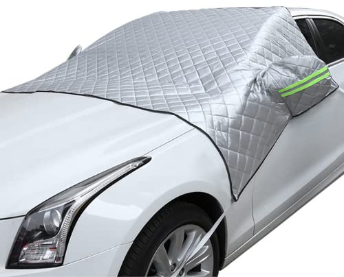 Auto Frostschutz Abdeckung Halbgarage Auto Winter, Gegen Strahlung, Sonne, Staub, Schnee, EIS, Frost, 145x230cm-Auto universal