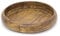Carousel Home Large Mango Wood Fruit Bowl | Rustic Wooden Display Bowl