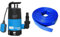 Güde 94630 - GS4002P - Pompe submersible pour eaux usées - Avec interrupteur à flotteur - 400 W - 7500 l/h Hauteur de refoulement maximale : 5 m & Silverline 633827 Tuyau de refoulement 10 m x 25 mm
