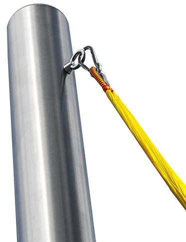 Pina DESIGN seit 1979 - Pfosten für Hängematte, wetterfester Hängematten Mast zur Befestigung | Outdoor Gestell (2,5m Pfosten – für 2 Personen & Hängemattenlänge max. 390cm, Mit 0,75m Bodenhülse)