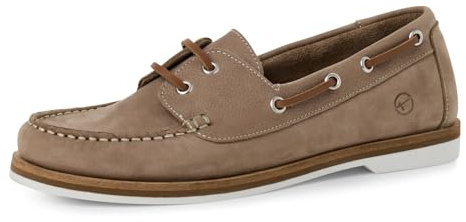 Tamaris Damen Klassische Ballerinas, Frauen Flats,Comfort Lining,TOUCHit-Fußbett,Slip-ons,klassisch elegant,Ballerinen,Taupe,39 EU