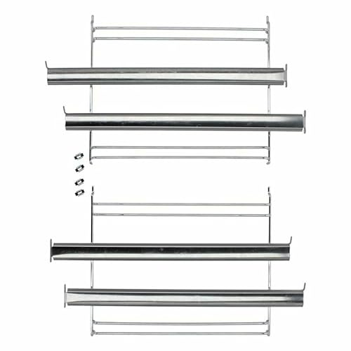 LUTH Premium Profi Parts Haltegitter Set mit Teleskopauszug 2Fach kompatibel mit Gorenje AC103 640248 für Backofen