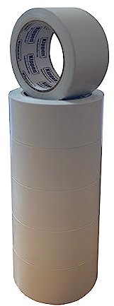 Kippen 9011BK - Confezione da 6 Rotoli di Nastro Biadesivo Universale con Larghezza 50mm e Lunghezza 25mt.