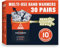 Ignik Resealable Multiple-Use Hand Warmers for 10 Hours of Heat Across 72 Hours, 30 Pairs