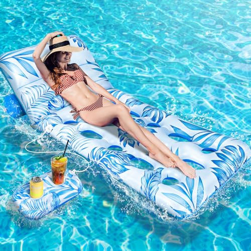 Gontence Matelas Gonflable Piscine - Bouee Piscine Adulte - Piscine Gonflable - Bouée Piscine Hamac Gonflable Piscine Hamac Flottant Piscine - Fauteuil Gonflable Piscine