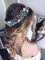 IYOU Seestern Braut Haarsträhne Blau Muschel Hochzeit Stirnband Perle Braut Brautjungfer Haarschmuck für Frauen