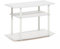 Furinno Turn-N-Tube Supporti TV a 3 livelli senza attrezzi, Bianco/Bianco