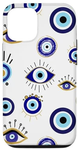 iPhone 13 Evil Eyes Yellow Charm For Protection Case