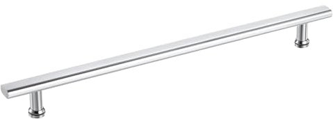 sourcing map 1 Pcs Shower Door Handle, 500mm Hole Center Shower Glass Door Pull Towel Bar 304 Stainless Steel Door Knob, Silver