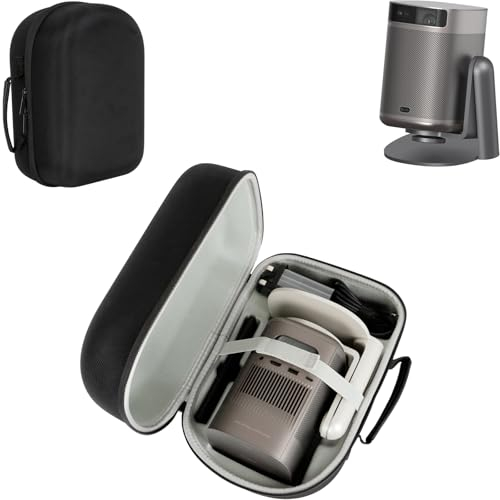 Growalleter Hard Carrying Case for XGIMI MoGo 2 Pro Portable Projector & Multi-angle Stand, Waterproof and Shock Absorption, MoGo 2 Pro Case with Separate Space for Accessories