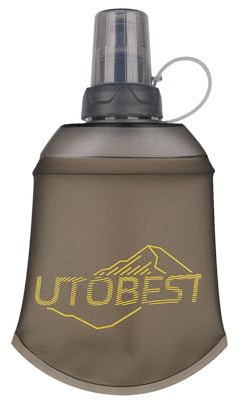 UTOBEST Bouteille d'eau souple de 150 ml - Bouteille souple pliable - Anti-fuite, pliable, en TPU de qualité alimentaire, sans BPA, facile à nettoyer - Bouteille d'eau portable pour la course à pied -