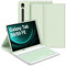 Bettdow Funda con Teclado para Samsung Galaxy Tab S10 FE 10,9 2025, Desmontable Español Ñ Teclado con Funda para Galaxy Tab S10 FE/Tab S9 FE 10,9 Pulgadas/Tab S9 11 Pulgadas, Verde