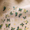 Mrltau 2 Blätter 5D Schmetterling Nagelsticker Selbstklebend, Nagelsticker Gold Rand, Nagel Designing Zubehör, Nail Art Stickers, Schmetterlinge Deko Nagelaufkleber, Nageltattoos