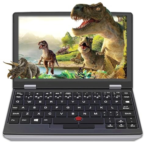 Ttfzzztech 7 inch Mini Laptop Win-11, Celeron N4000 Touch Screen Notebook, 12G RAM 2TB SSD Small Computer, Dual Band WiFi, USB 3.0, USB 2.0, HDMI Multiple Connection Terminals