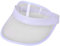Bismaa Unisex 80s Style Retro Neon Sun Visor - Womens Golf Visor Hat for Sports Fancy Dress UK, White-1-
