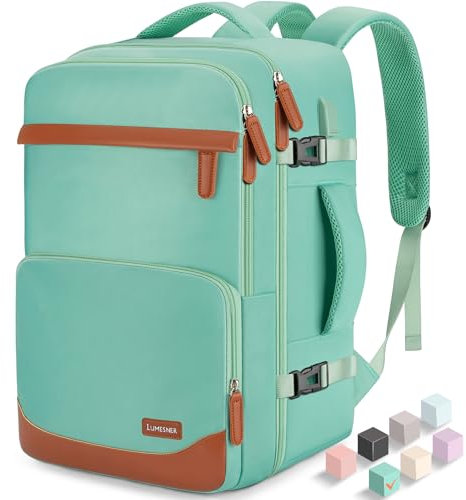 Velaybor 40L Travel Backpack with USB Charging Port, Water-Resistant Carry On Backpack for Men Women, Business Laptop Backpack for Trips & Commutes, Fits 15.6/17.3 Inch Laptop