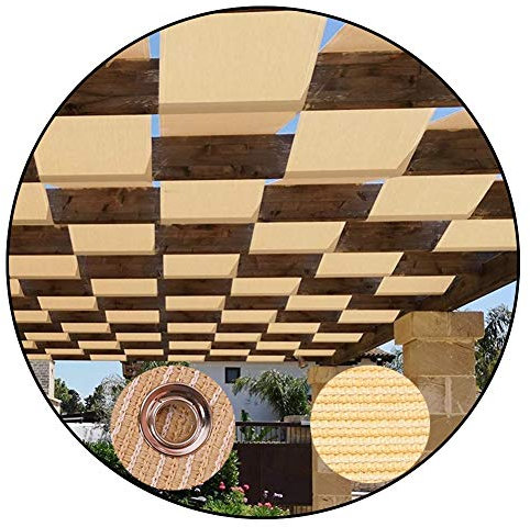Beige Sonnensegel Segelstreifen Markise 0.5x6m Schwerlast Mesh für Gartenhaus Dekoration Schutzhülle Outdoor