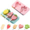 YXHZVON 2 piezas Moldes para Polos, Moldes de Silicona para Helados, para Polos Niños DIY Molde Creativo para Helados Bpa Free Reutilizable con Tapa