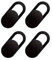 Tapa cámara Universal para PC, portátil, teléfono móvil, iPad, Macbook, Mac, Tablet. 0.7mm. Negro. 4 Unidades