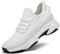 Baskets Rehaussantes Homme avec Talon invisible 6cm/8cm/10cm Taller, Sneakers Maille Mode Bout Rond Chaussures de Sports Ascenseur à Lacets Compensée Marche Gym Course Basquet Randonnée